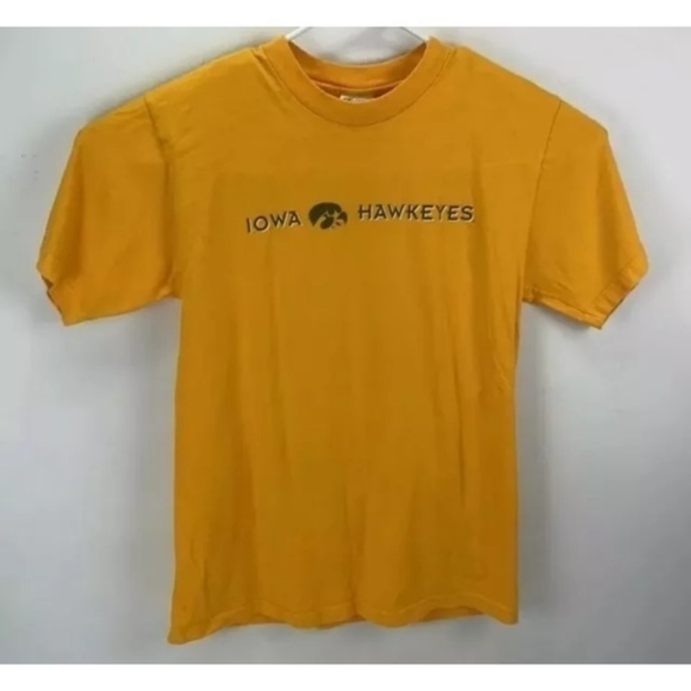 Vintage Iowa Hawkeyes T Shirt The Cotton Exchange USA Made Size Large